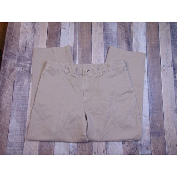 Duluth Trading Men 38 x 30 Ballroom Khakis Work Pants Beige Standard Fit Chino - Picture 3 of 5